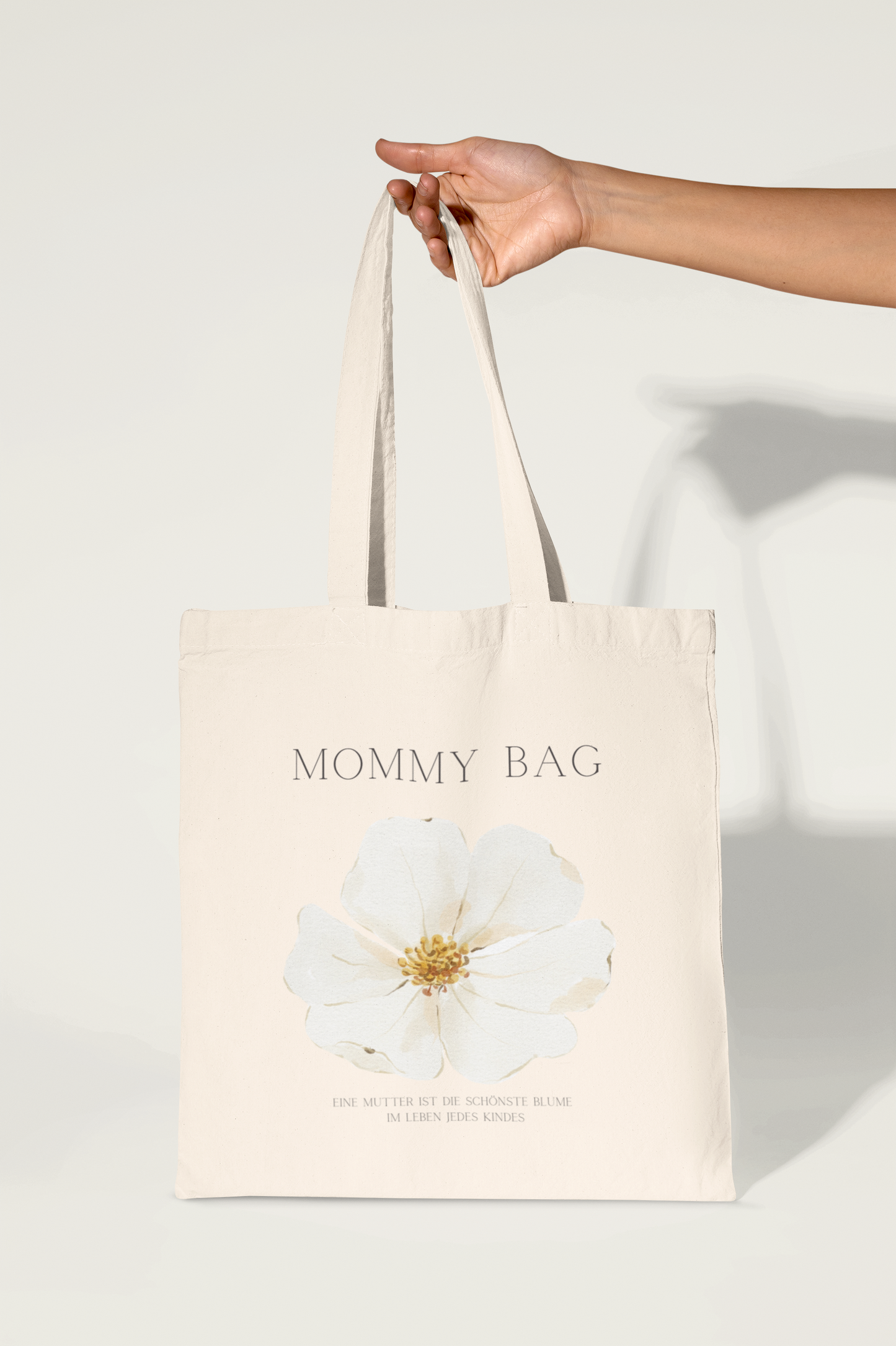 Tote Bag - Mommy Bag White Flower