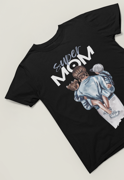 Super Mom Boy & Girl - Damen T-Shirt