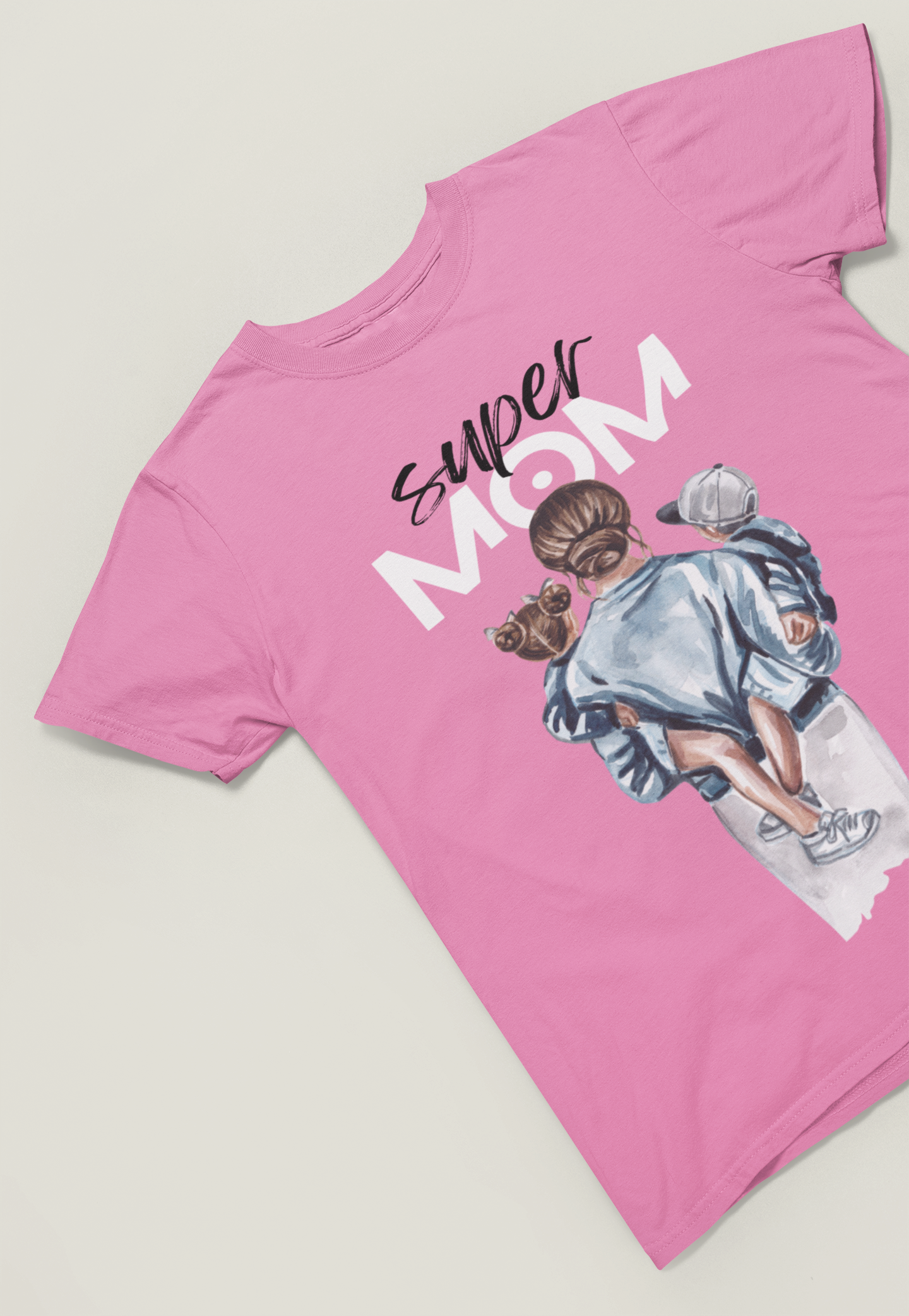 Super Mom Boy & Girl - Damen T-Shirt