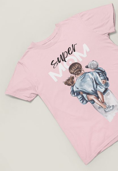 Super Mom Boy & Girl - Damen T-Shirt