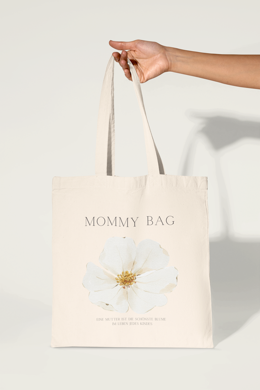 Tote Bag - Mommy Bag White Flower